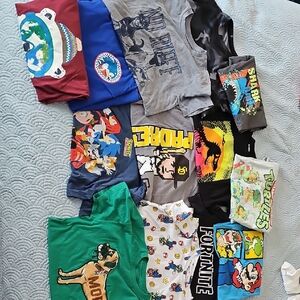 Huge Kids Graphic T-Shirts Lot